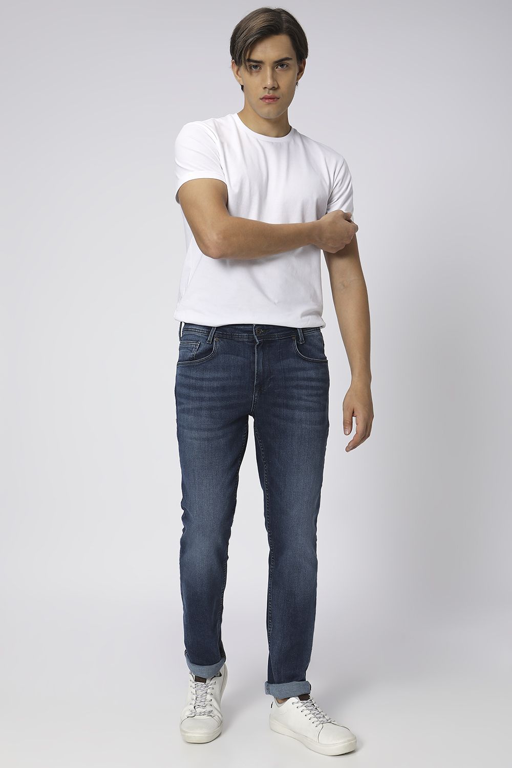 Blue Grey Super Slim Fit Originals Stretch Jeans