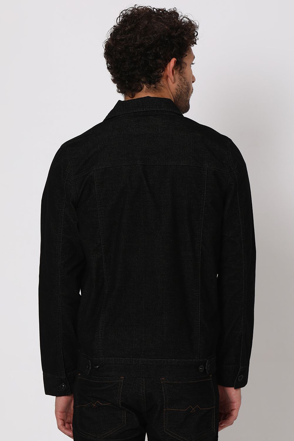 Buy Black Velvet Jean Trucker Jacket Online at Muftijeans