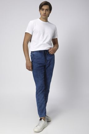 Mid Blue Sport Fit Flyweight Joggers